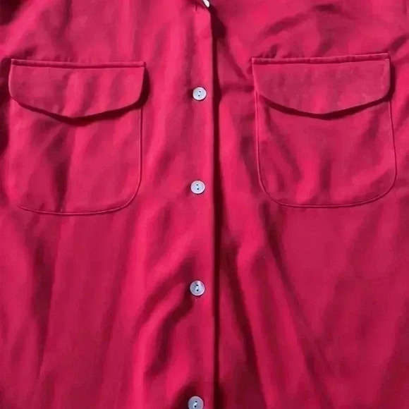 Halston blouse polyester, silky genuine vintage designer 10 - Picture 5 of 5